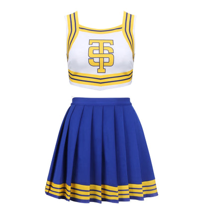 Women Cheerleader Uniform Cosplay Party Costume Outfit