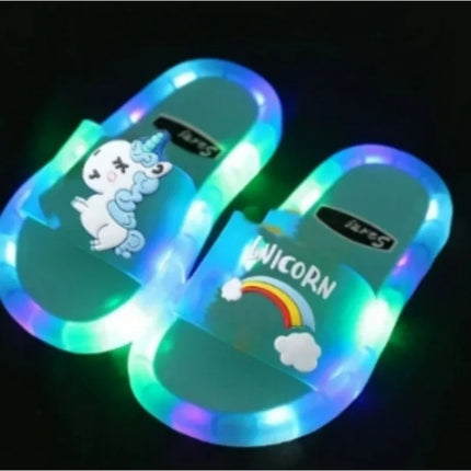 Girl LED Unicorn Funny Slippers