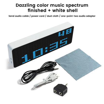 Digital RGB Rhythm Music LED Voice Electronic Clock