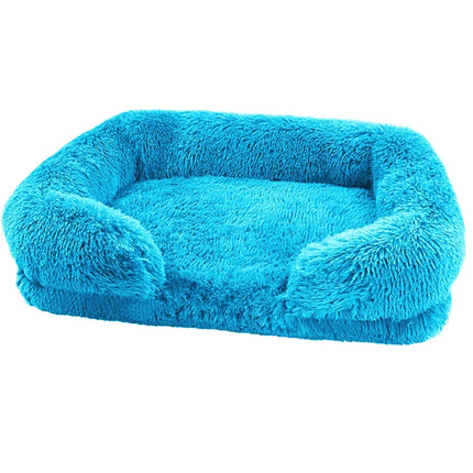 Washable Square Plush Cat Dog Pet Bed