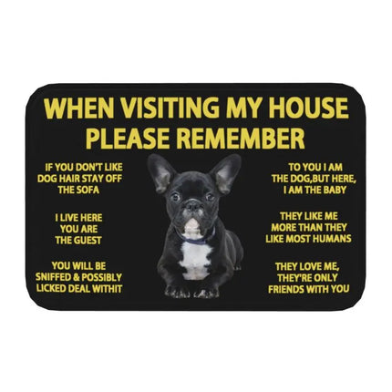 Border Collie Dog Front Floor Entrance Mat