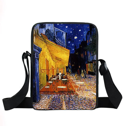 Funny Van Gogh Starry Night Crossbody Travel Bags