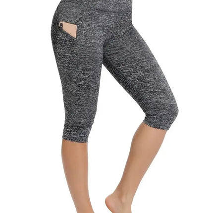 Women Pocket Capris Fitness Leggings - Mad Fly Essentials