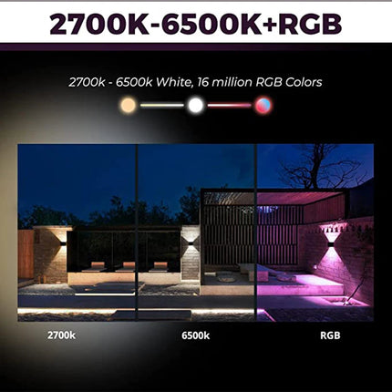 Outdoor RGB LED Smart APP Wall Lamp