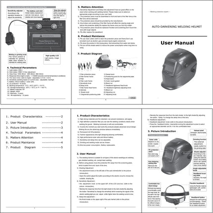 Automatic Darkening Welding Mask Soldering Protector