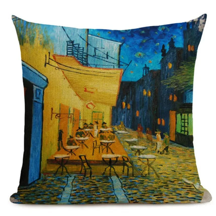 Van Gogh Square Pillow Cover Decor - Mad Fly Essentials