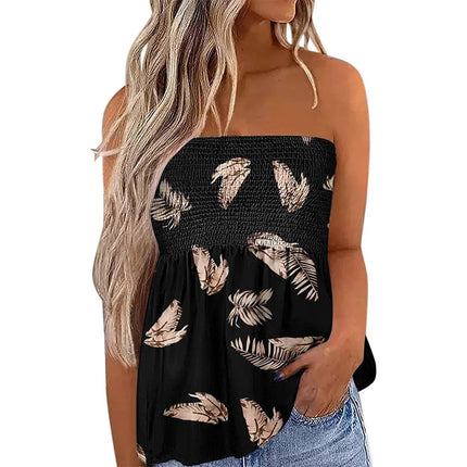 Women Sleeveless Butterfly 3D Crop Tops