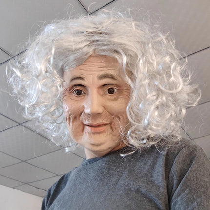 Men Halloween Old Lady Mask