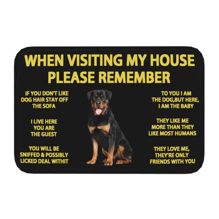  Border Collie Dog Front Floor Entrance Mat