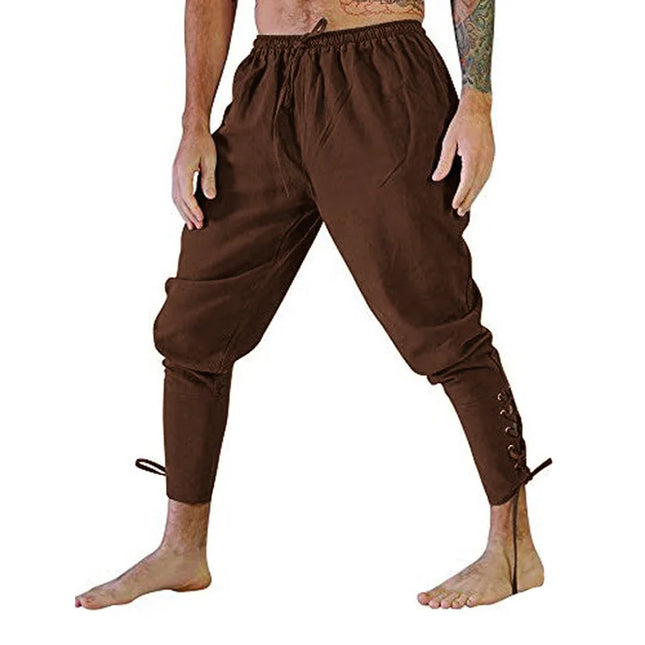 Women Viking Medieval Tie Costume Pants