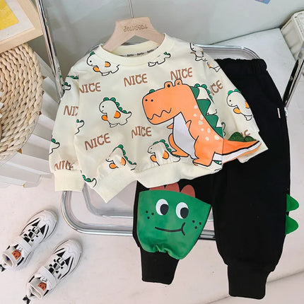 Baby Boy Spring Dinosaur 2pc Tracksuit