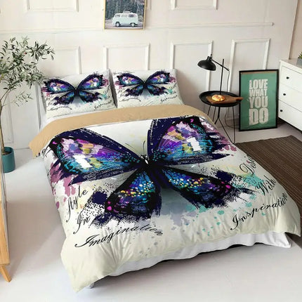 Kids Room 3D Butterfly Duvet Bedding Sets