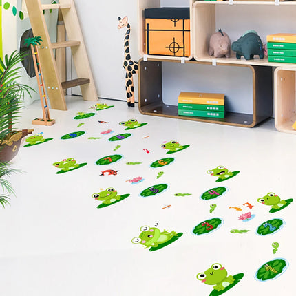 Kitchen Living Area Jumping Frog Game Floor Decals