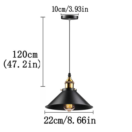 Nordic Vintage Kitchen E27 Retro Pendant Light