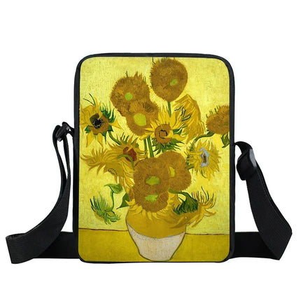 Funny Van Gogh Starry Night Crossbody Travel Bags