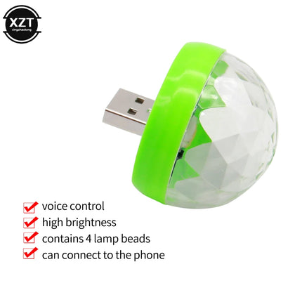 Mini USB LED Atmosphere Disco Light