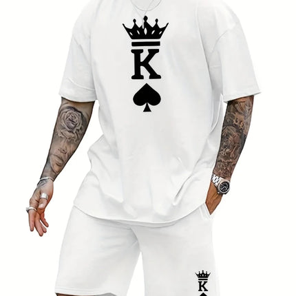 Men Fashion King Crown Spade Sets