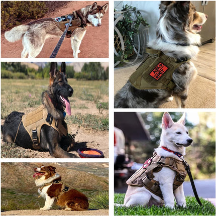 Tactical Pet Harness K9 Training Big Dog Harness