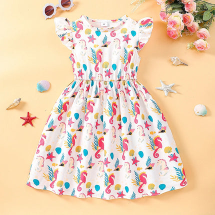 Girl Cartoon Animal Summer Ruffle Dress – Mad Fly Essentials