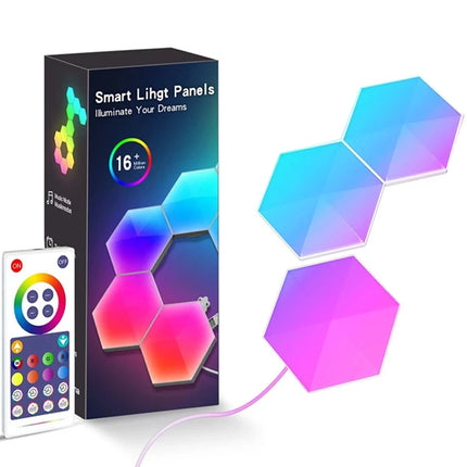 RGBIC LED Smart App Remote Hexagonal DIY Night Lights