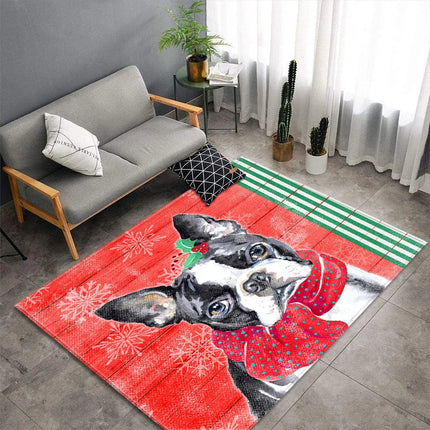 Funny Vintage Christmas Living Area Rugs