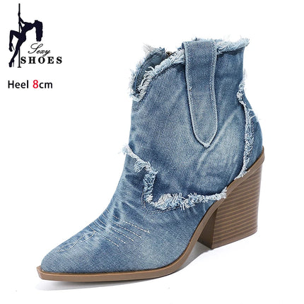 Women Retro Fashion Western Cowboy Boots