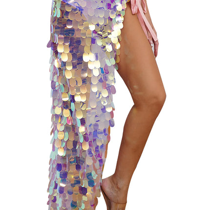 Women Sequin Belly Dancing Hip Scarf