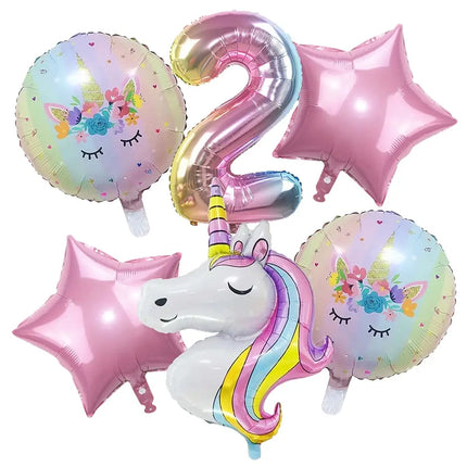 Unicorn Rainbow 142pc Garland Arch Party Kit