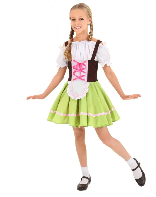 Girl Oktoberfest Dirndl Bavaria Costume Dress