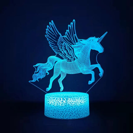 Animal Unicorn 16Color Changing 3D LED Night Light