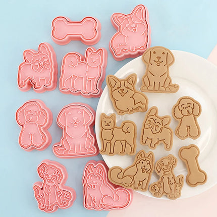 Cartoon Cookie Cutter 3D 8Pcs Birthday Party Baking Accessories