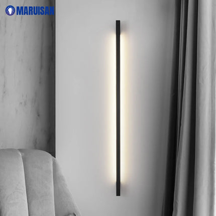 Minimalist Long LED Bar Lamp Bedside Bedroom Indoor Wall Sconce