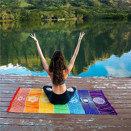 Meditation Yoga Rug Multipurpose Tassel Floor Mat