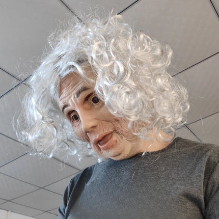 Men Halloween Old Lady Mask