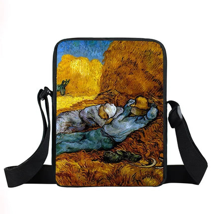 Funny Van Gogh Starry Night Crossbody Travel Bags