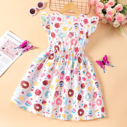 Girl Cartoon Animal Summer Ruffle Dress – Mad Fly Essentials