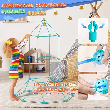 Kids DIY Building Castle Indoor Outdoor Stem Toy