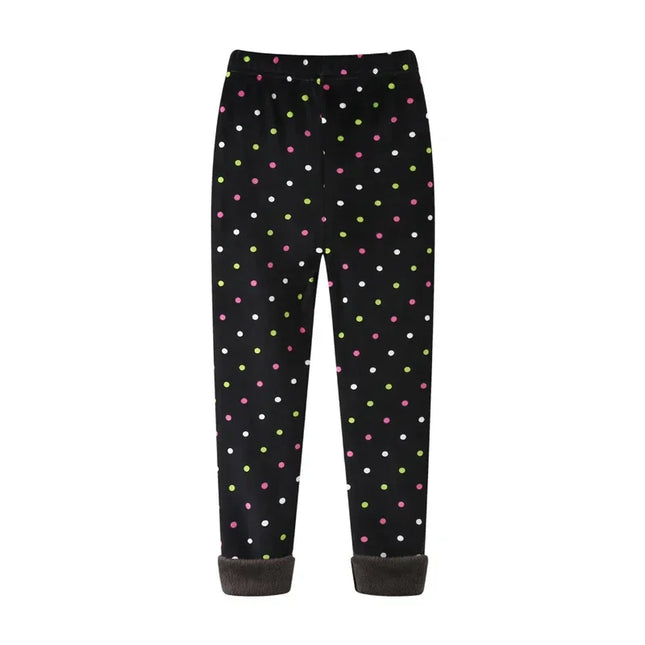 Baby Girl Heart Star Velvet Leggings