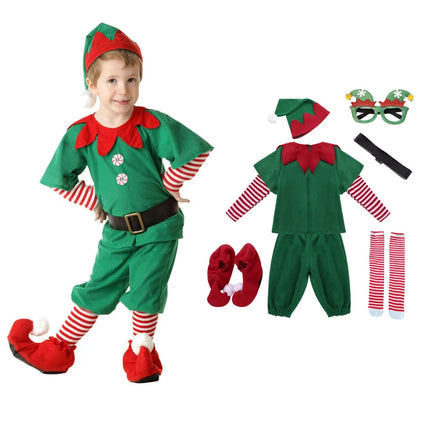 Baby Girls Santa Elf Costume Outfit