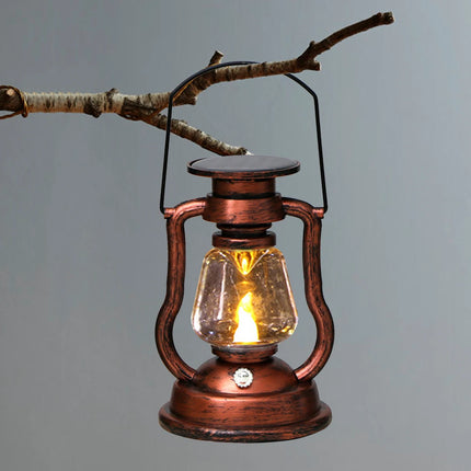 Solar LED 2-Retro Oil Lamp Style Lantern