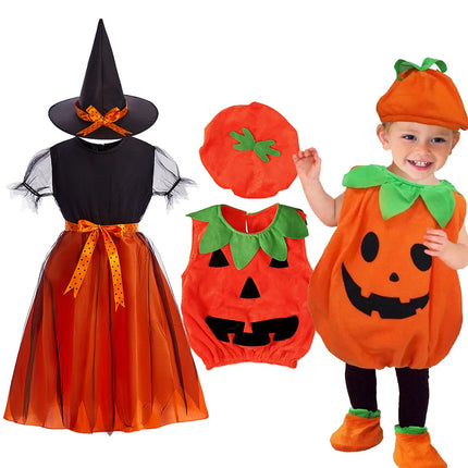 Girl Witch Princess Costume Party Dress Set