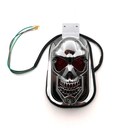 Motorcycle Taillights Rear Brake Skull Tail Light