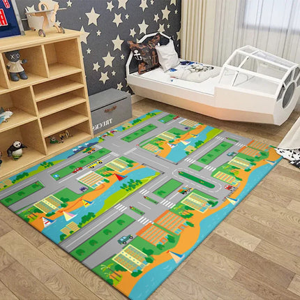 Kids Crawl Road Traffic Route Floor Map