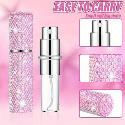 Crystal 10ml Refillable Perfume Spray Bottle.