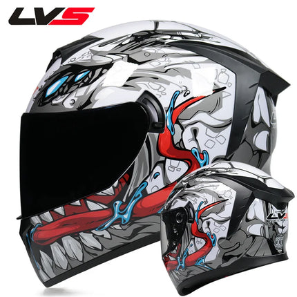 Motorcycle Double Visor 3D Dragon Helmet