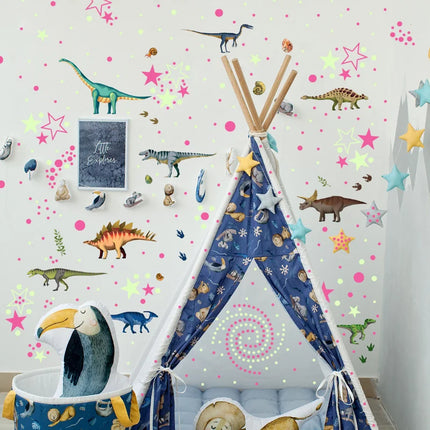 Luminous Cartoon Dinosaur Park Wall Sticker