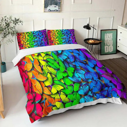 Kids Room 3D Butterfly Duvet Bedding Sets