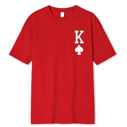 Men Poker Playing Short Ace Summer Shirts