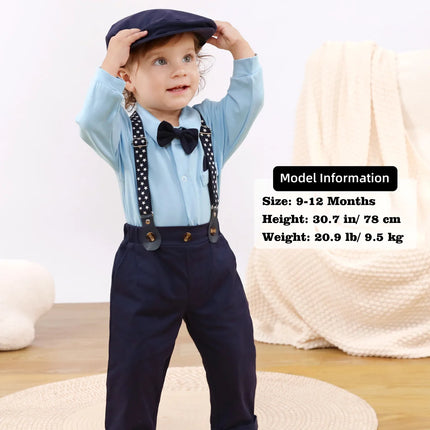 Baby Boy Blue Green Birthday Party Gentleman Outfit