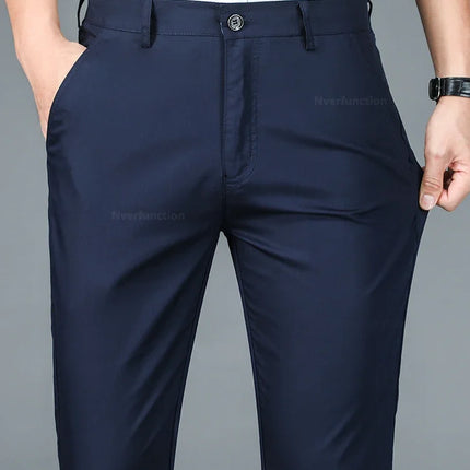 Men Bamboo Fiber Business Casual Pants